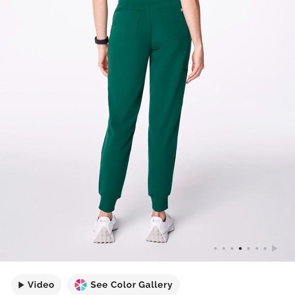 Figs Hunter Green Zamora Scrub Pants Great Condition SP - Picture 6 of 16